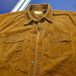 Button down 100% Cotton that feels like soft  denim.